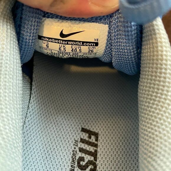 Very Rare NEW Vintage NIKE PEGASUS 30 Chambray Blue Athracite Womens 9 Medium - Picture 7 of 8